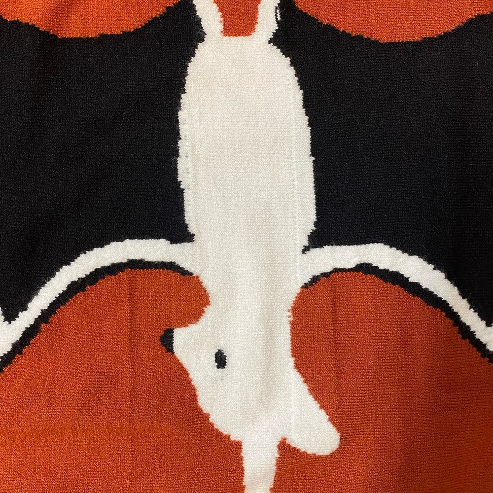 ModCloth Halloween Spooky Rust Bat Sweater - Picture 3 of 5